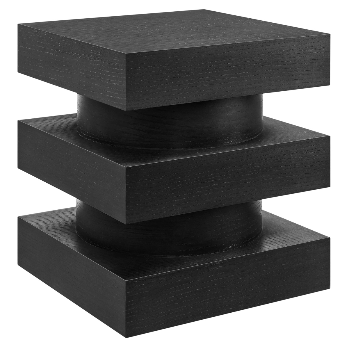 EEI-6864-BLK Perpetuate Totem End Table, Black