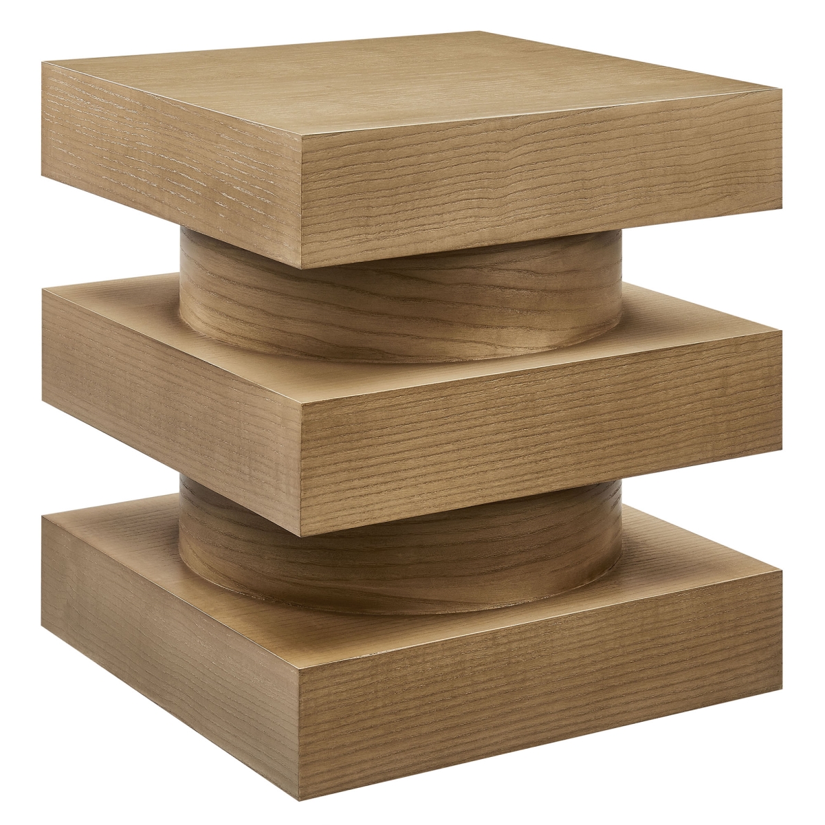 EEI-6864-CAS Perpetuate Totem End Table, Caramel Ash