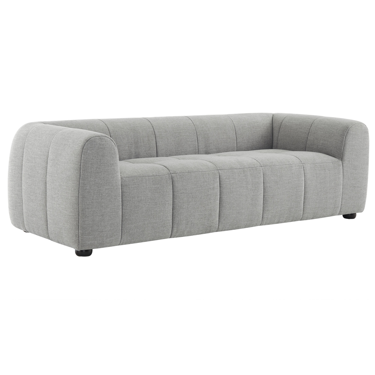 EEI-6866-PEW Liana Upholstered Fabric Sofa, Pewter