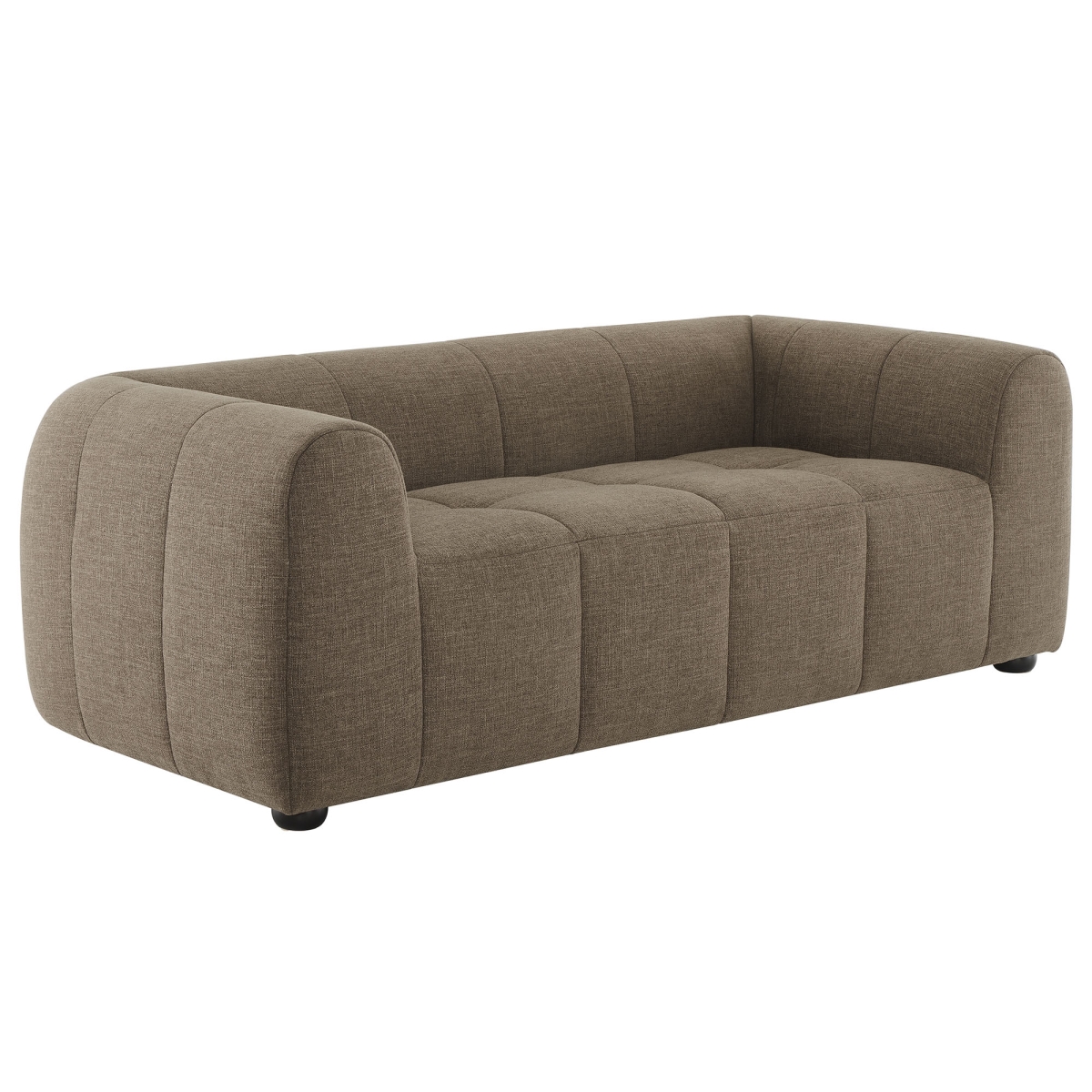 EEI-6867-MOC Liana Upholstered Fabric Loveseat, Mocha