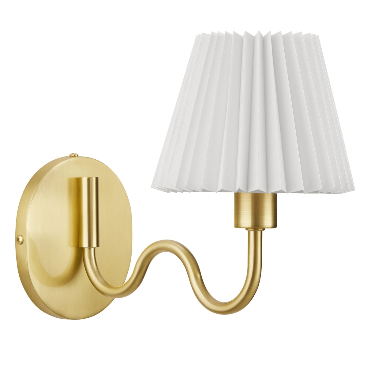EEI-6873-BRA Wave Squiggle Arm Wall Sconce, Brass