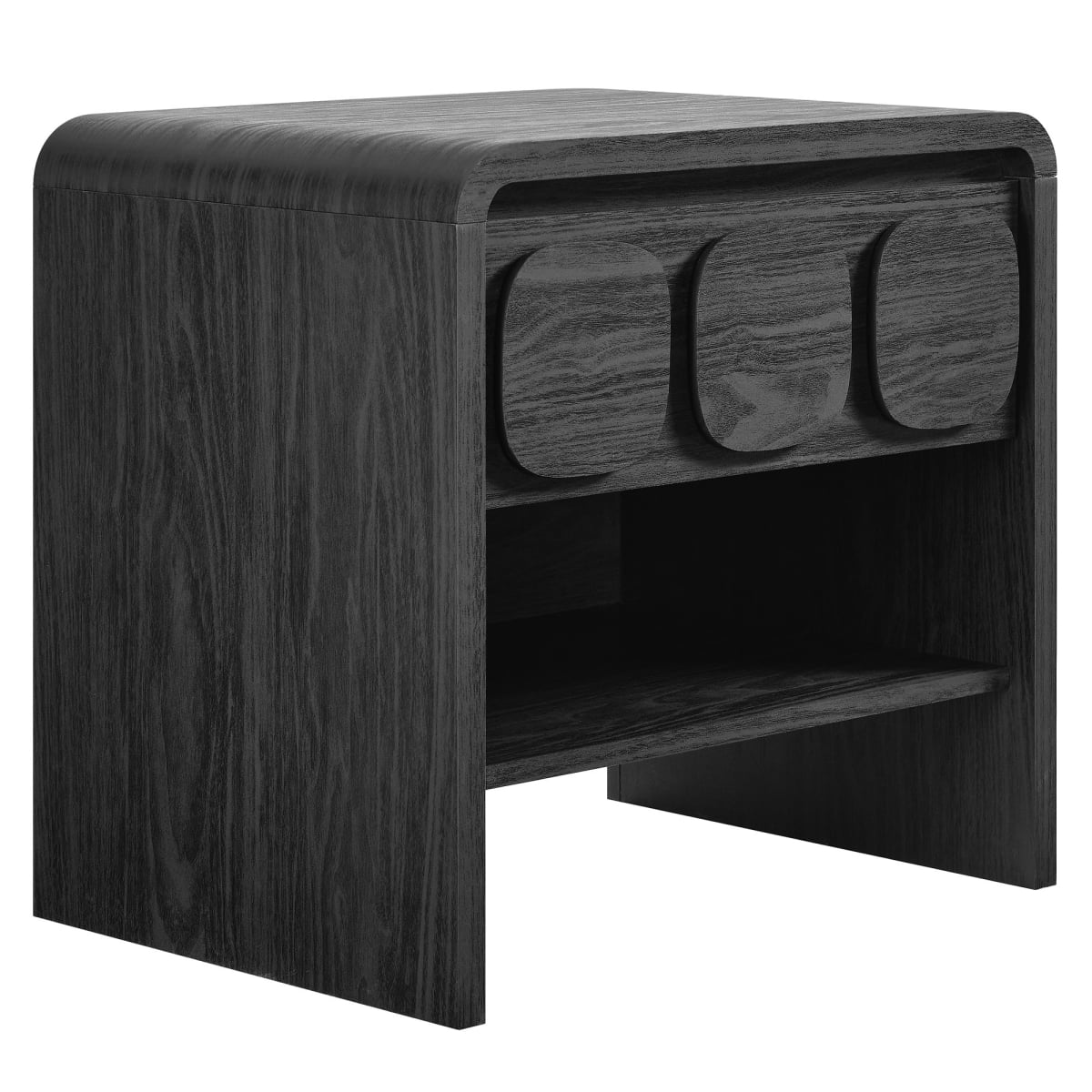 MOD-7160-BLK Toscana 1-Drawer Nightstand, Black