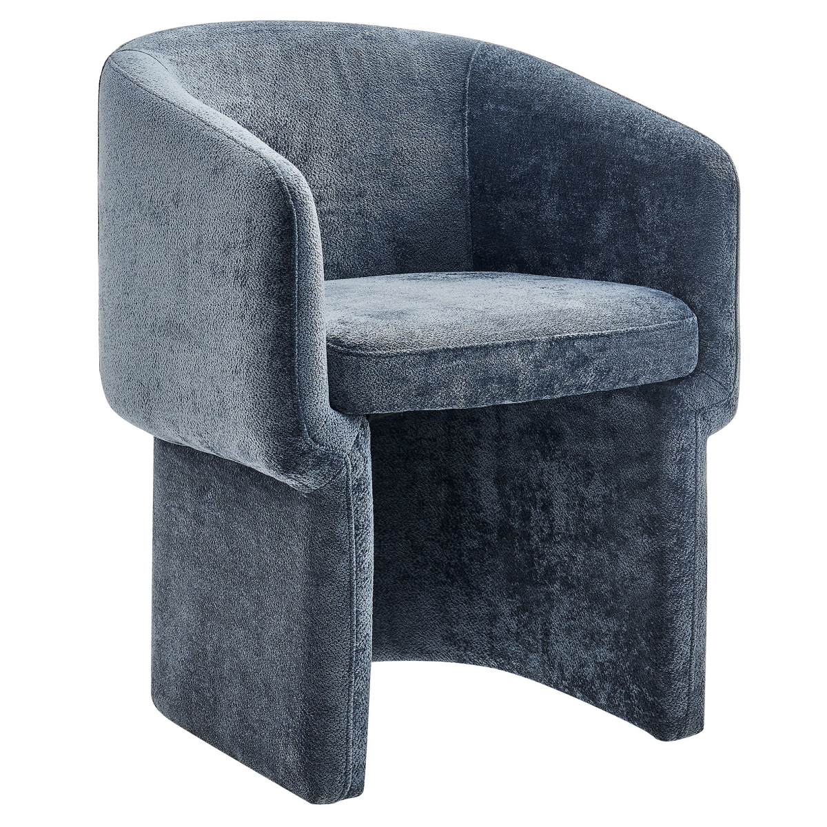 EEI-6951-SLA Verity Chenille Dining Armchair, Slate Blue