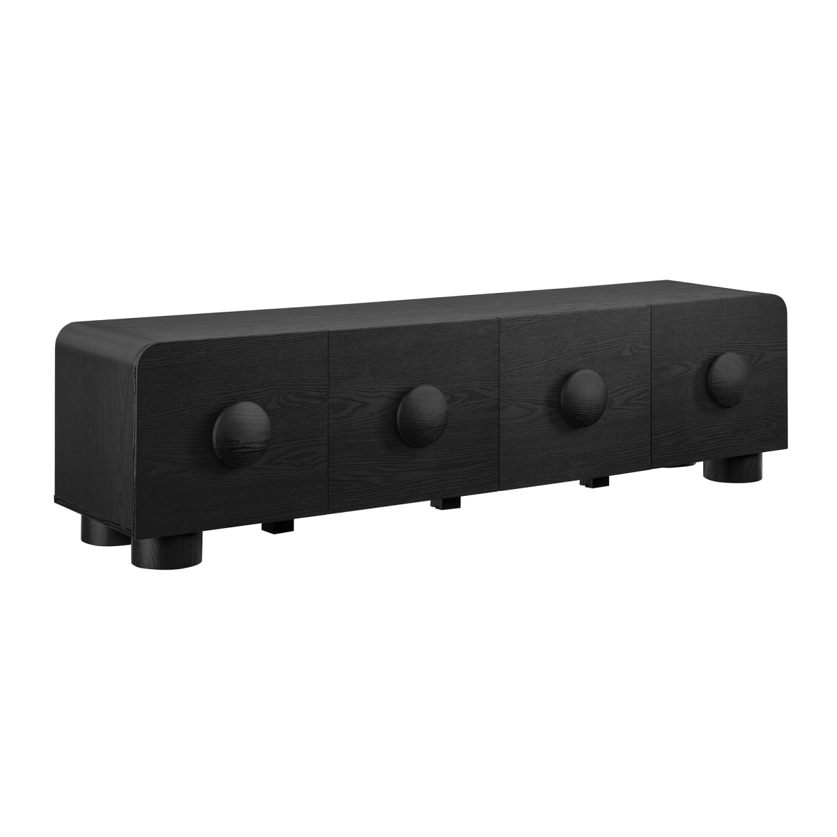 EEI-7011-BLK 69 in. Sonnet Low Profile TV Stand, Black