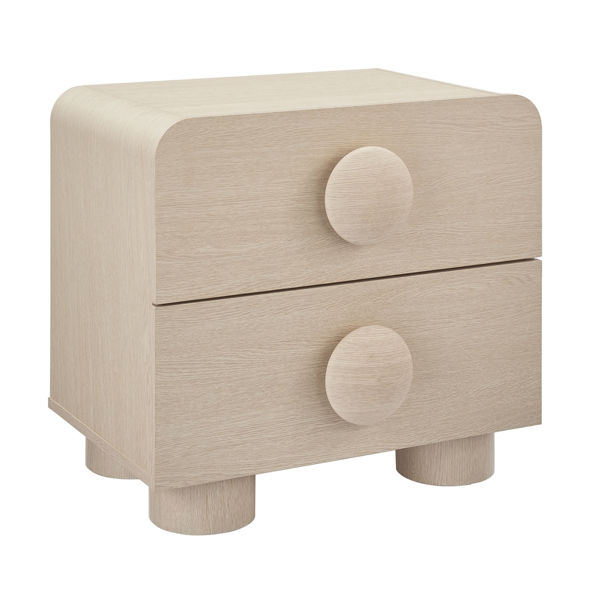 MOD-7181-ASH Sonnet 2-Drawer Nightstand, Ash