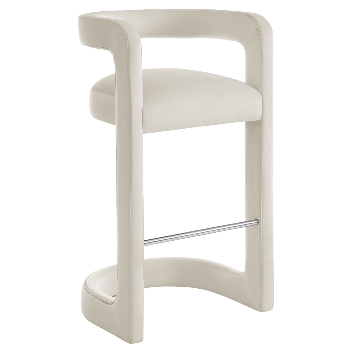 EEI-7108-ALA Winslow Performance Velvet Bar Stool, Alabaster