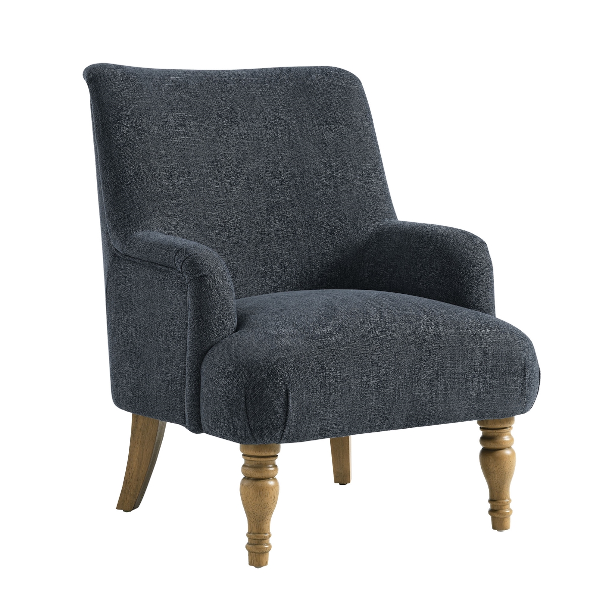 EEI-7057-SLB Ellington Fabric Upholstered Accent Armchair, Slate Blue