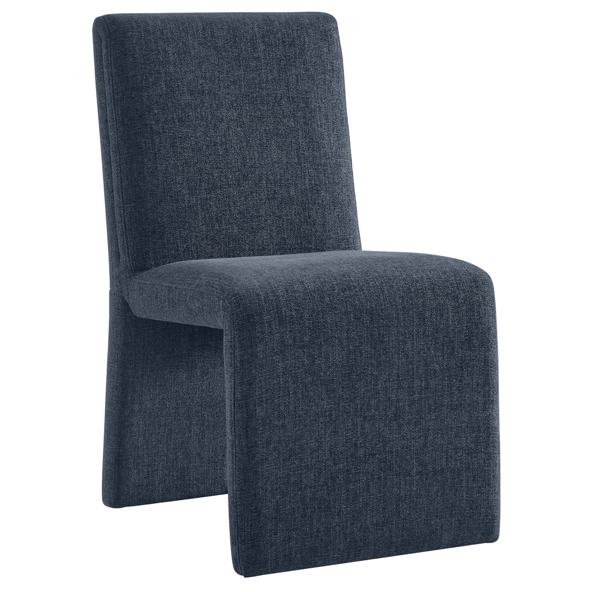 EEI-7185-SLB Emory Fabric Upholstered Dining Side Chair, Slate Blue