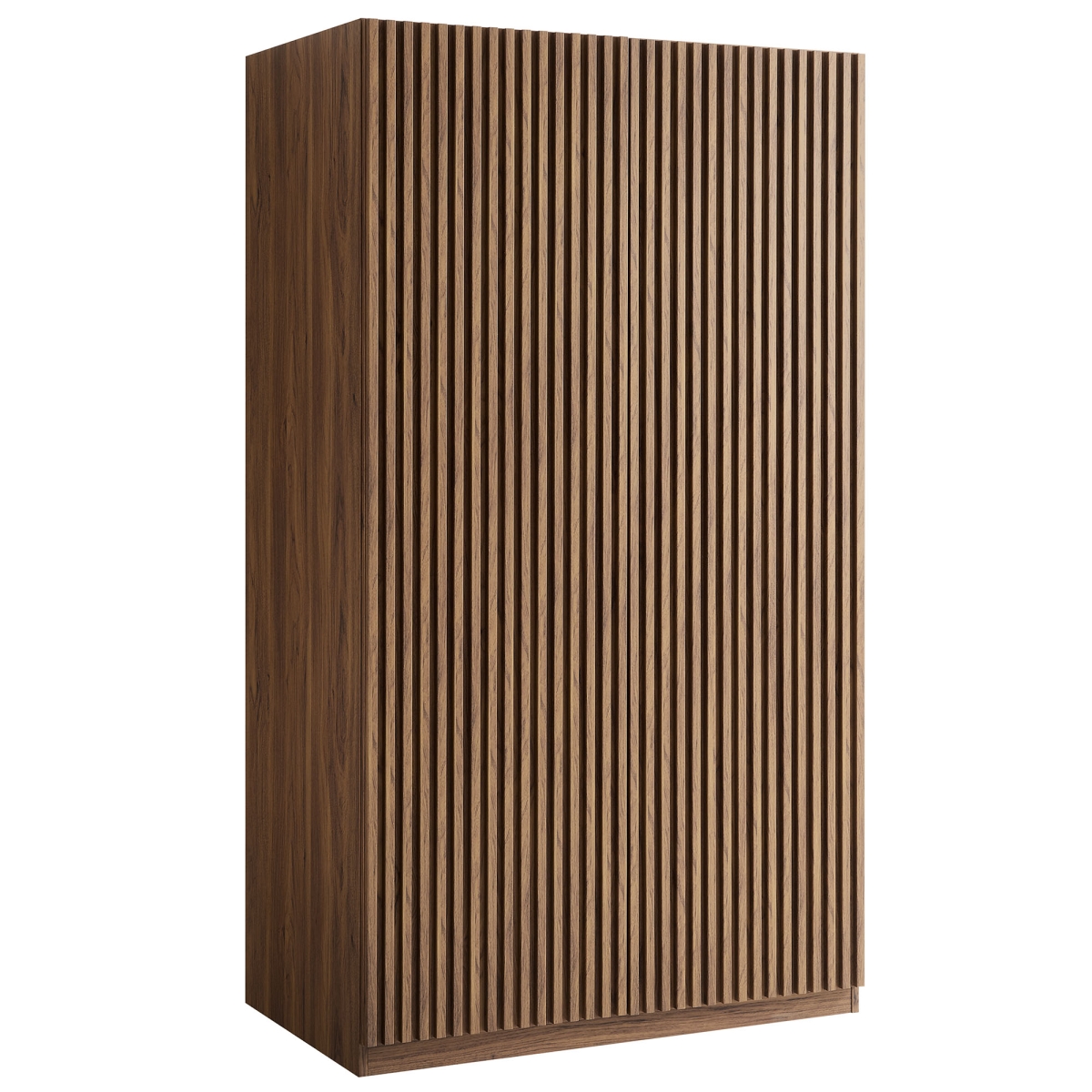MOD-7182-WAL Render 2-Door Wardrobe Closet, Walnut