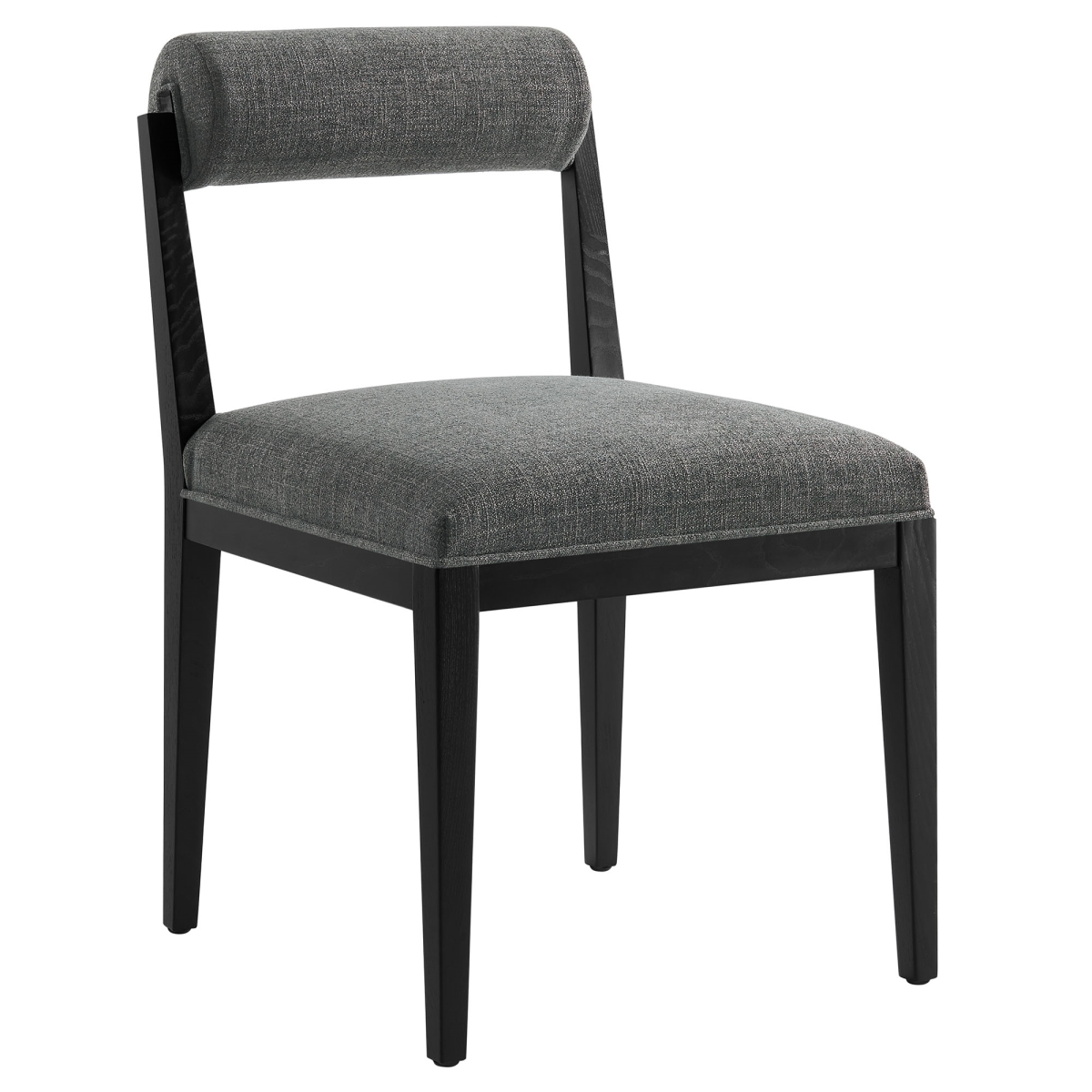 EEI-6993-CHA-BLK Kai Fabric Dining Chair, Charcoal & Black