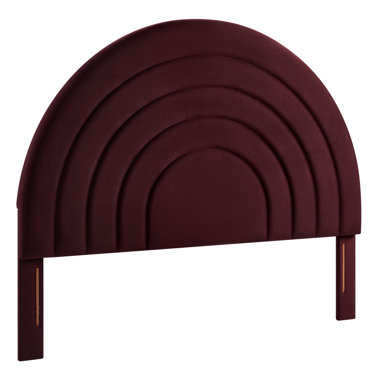 MOD-7172-MUL Solana Arched Performance Velvet Headboard, Mulberry - King Size