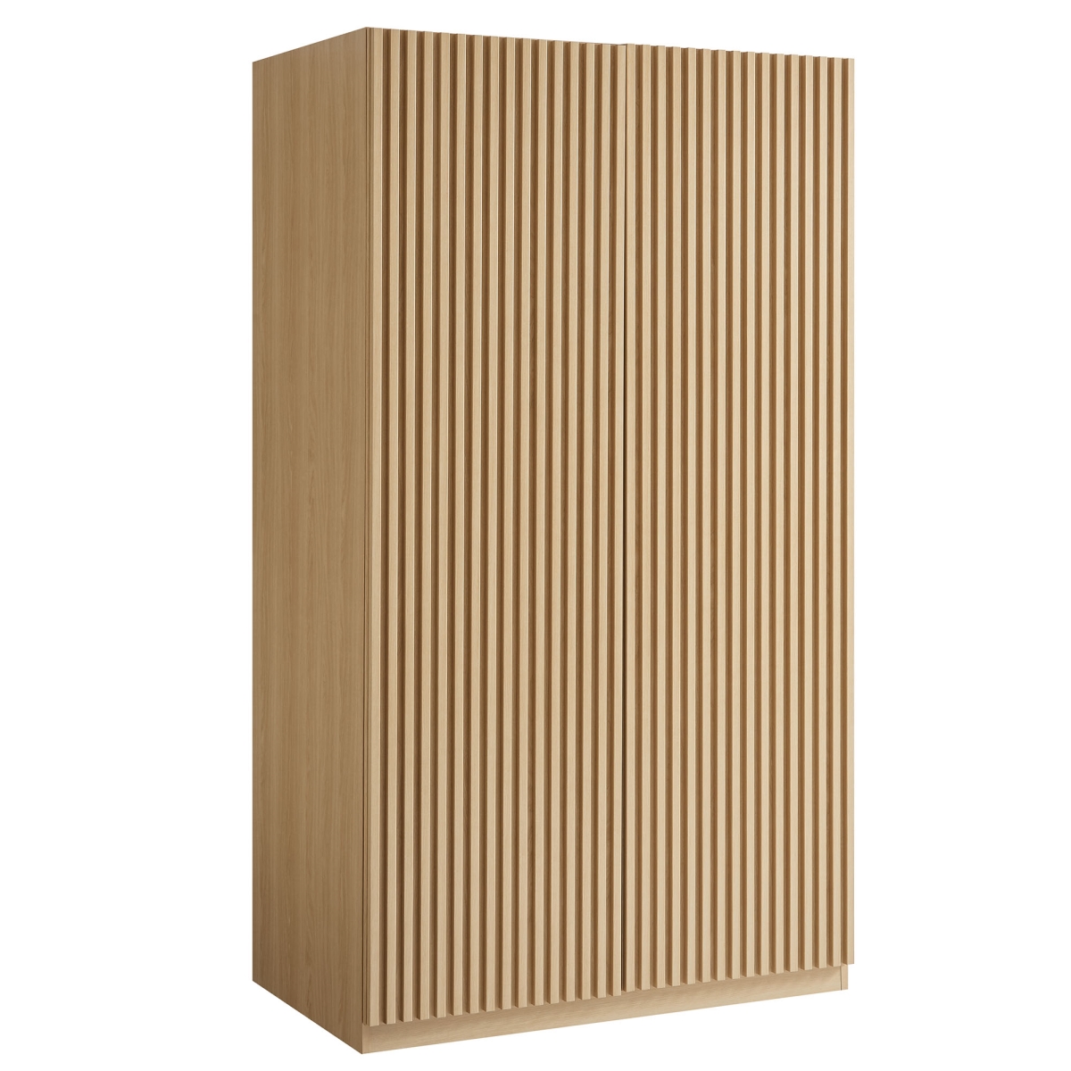 MOD-7182-OAK Render 2-Door Wardrobe Closet, Oak