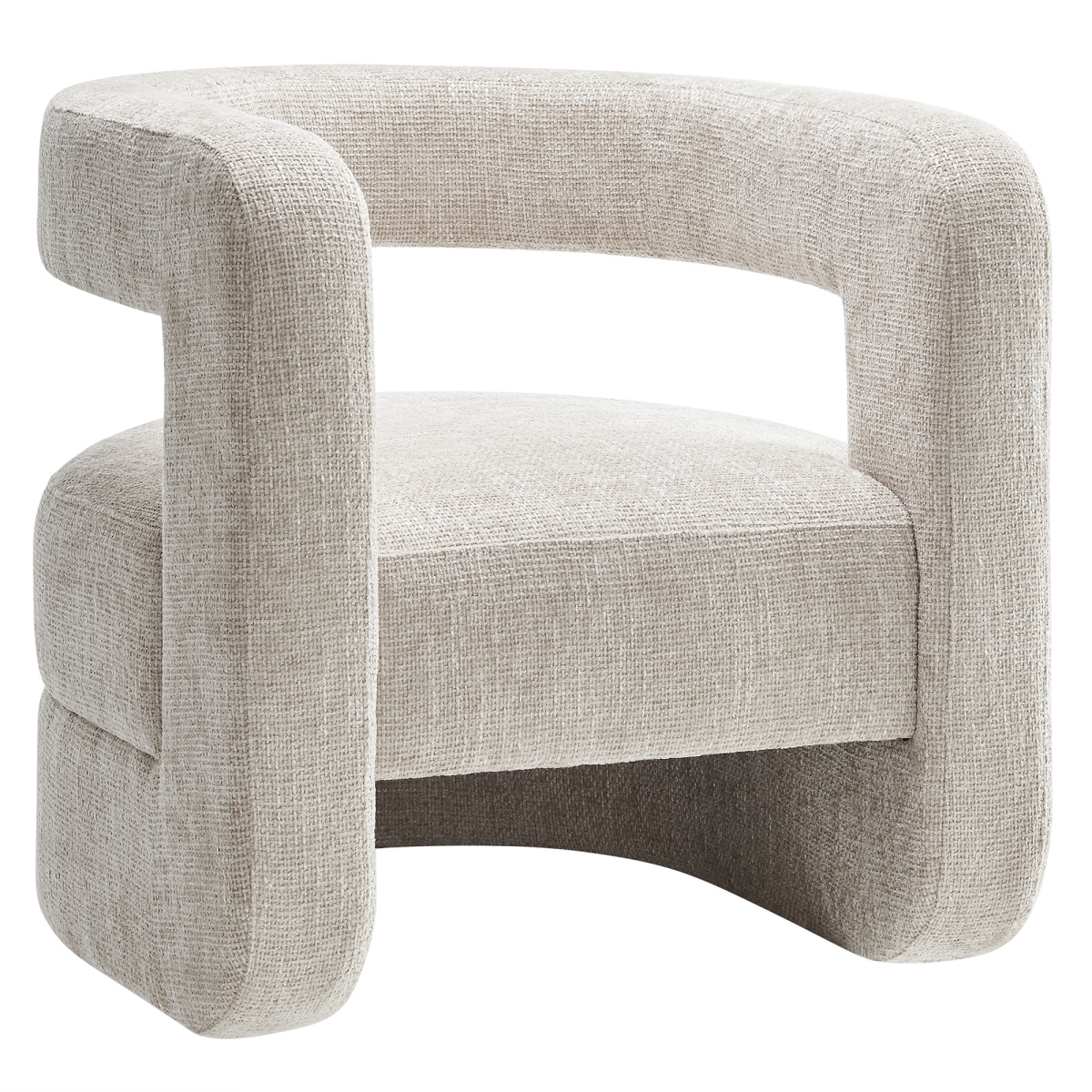 EEI-6991-DOV Jaylin Upholstered Chenille Accent Chair, Dove Gray