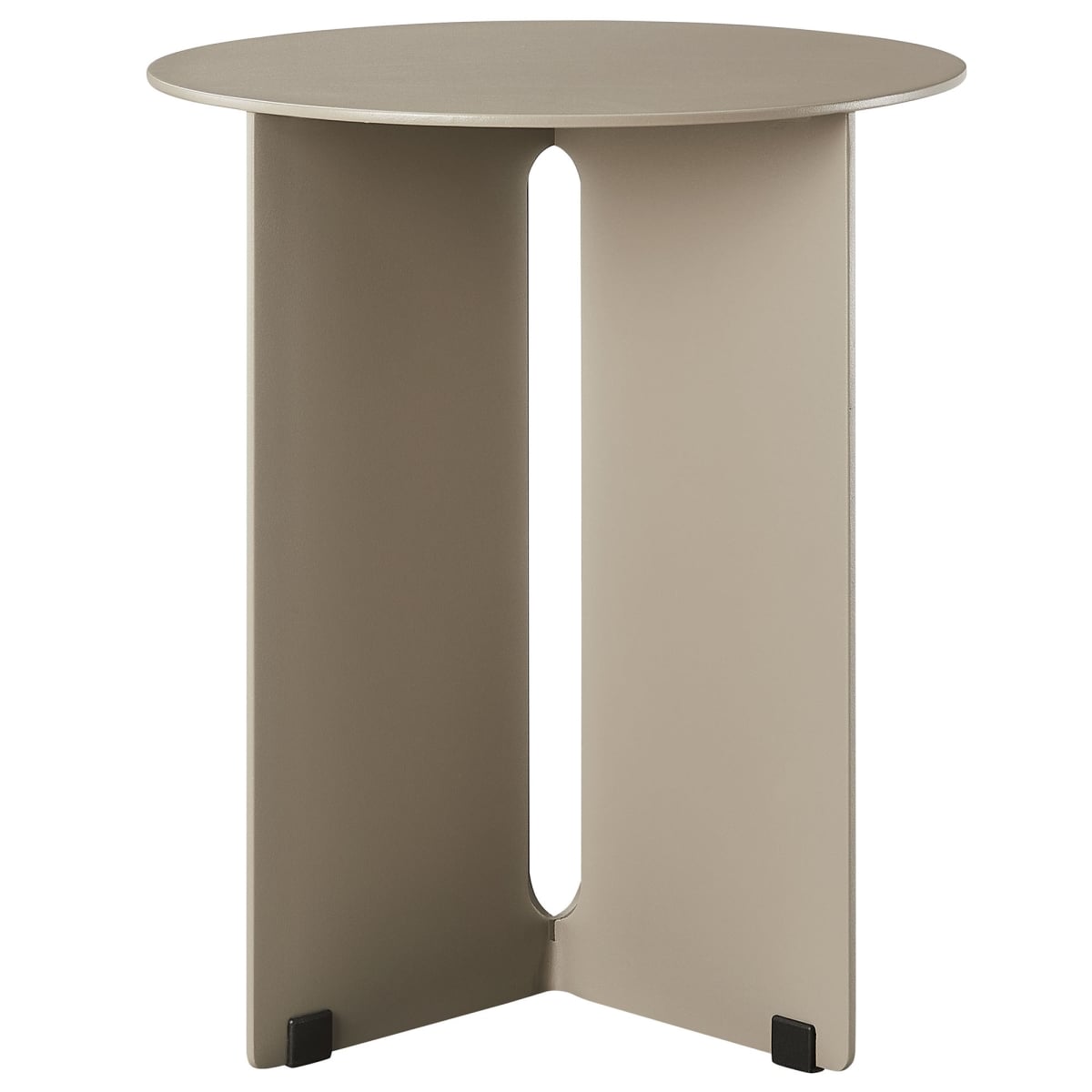 EEI-6946-KHA Tecton Outdoor Patio Aluminum Side Table, Khaki