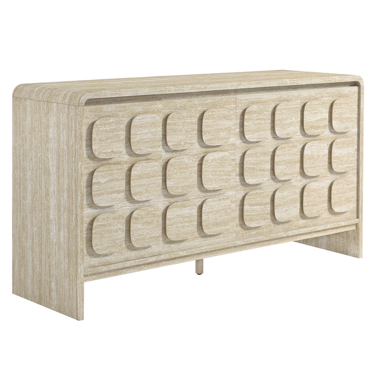 EEI-6862-TRA 61 in. Toscana Sideboard, Travertine