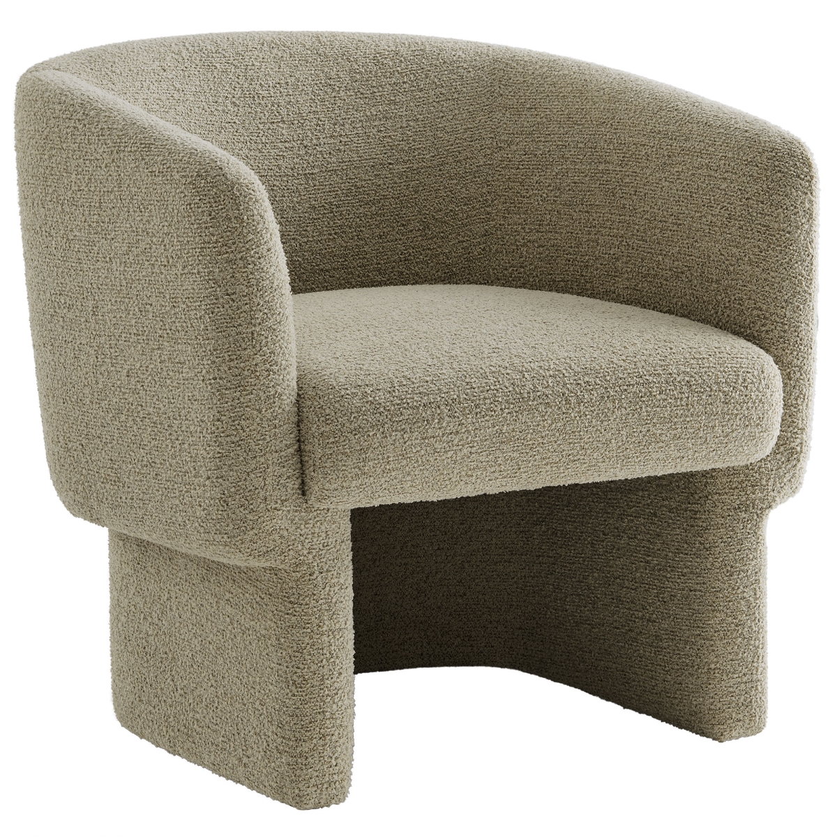 Picture of Modway Furniture EEI-7100-CRK 28 x 28 x 27.5 in. Muse Boucle Fabric Barrel Accent Chair - Cork