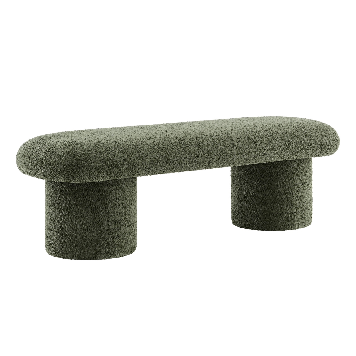 EEI-7084-SGE Orla Chenille Upholstered Bench, Sage