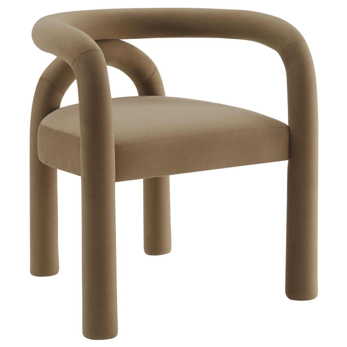 EEI-7104-CAM Astrid Performance Velvet Dining Chair, Camel