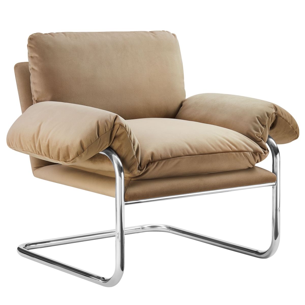 Picture of Modway Furniture EEI-7181-TAU 32.29 x 41.34 x 33.47 in. Ansel Performance Velvet Accent Chair - Taupe