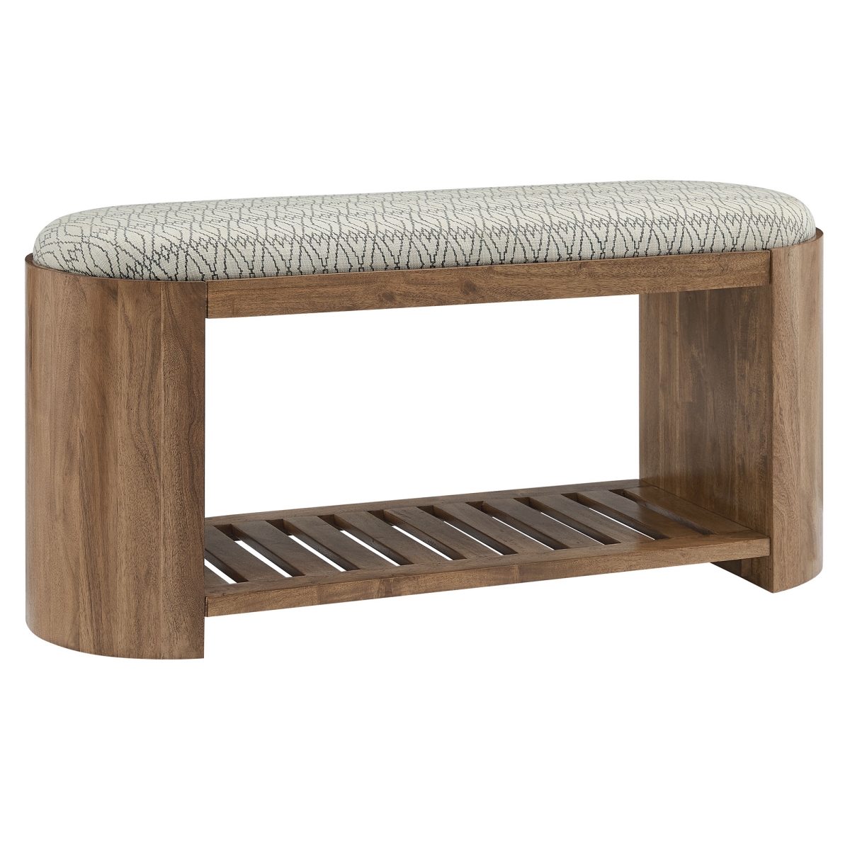 Picture of Modway Furniture EEI-7142-NAT-GEO 15 x 45 x 21 in. Ashby Geometric Upholstered Bench - Natural Geometric