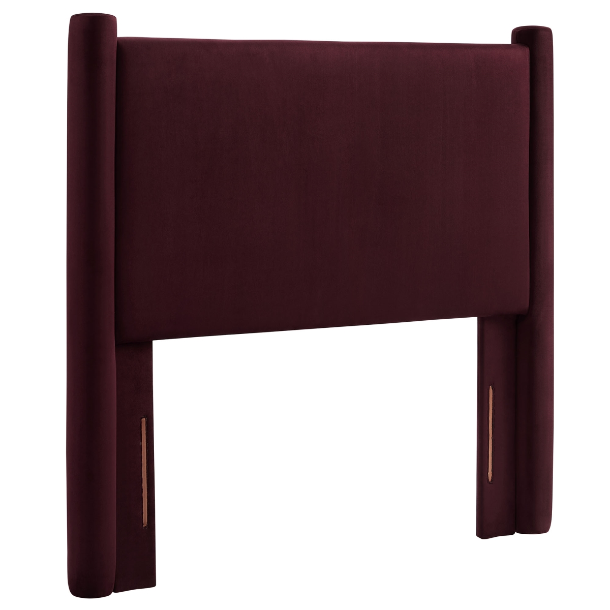 MOD-7177-MUL Rael Performance Velvet Headboard, Mulberry - Twin Size