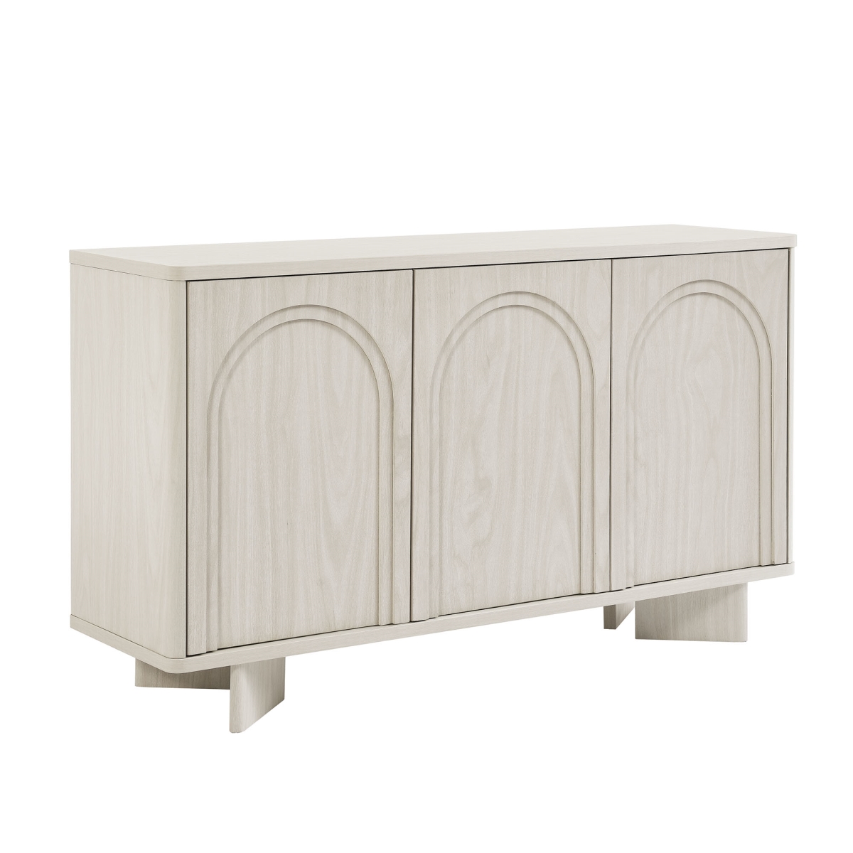 EEI-7039-WWA Flux Arched 3-Door Sideboard, White Wash