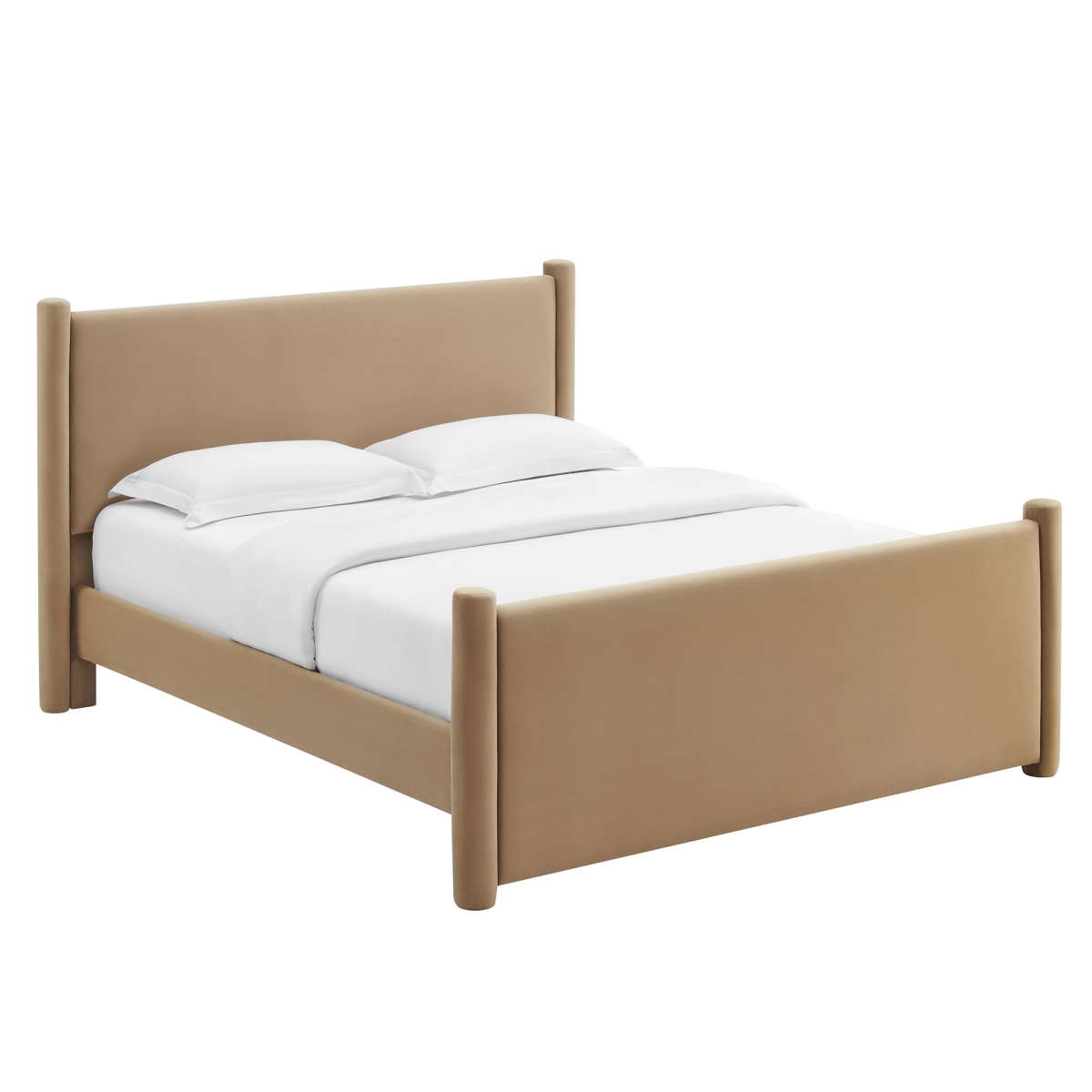 MOD-7174-TAU Rael Performance Velvet Platform Bed - Full Size