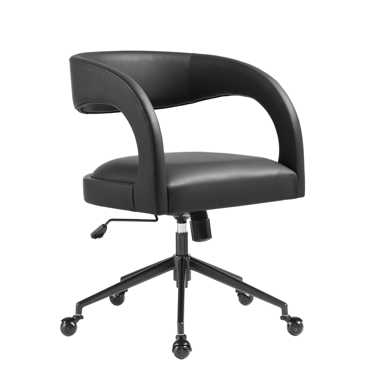 EEI-7150-BLK Pinnacle Vegan Leather Office Chair, Black