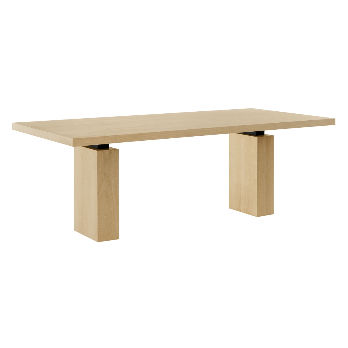 EEI-7173-NAT 82 in. Piston Rectangular Wood Dining Table, Natural