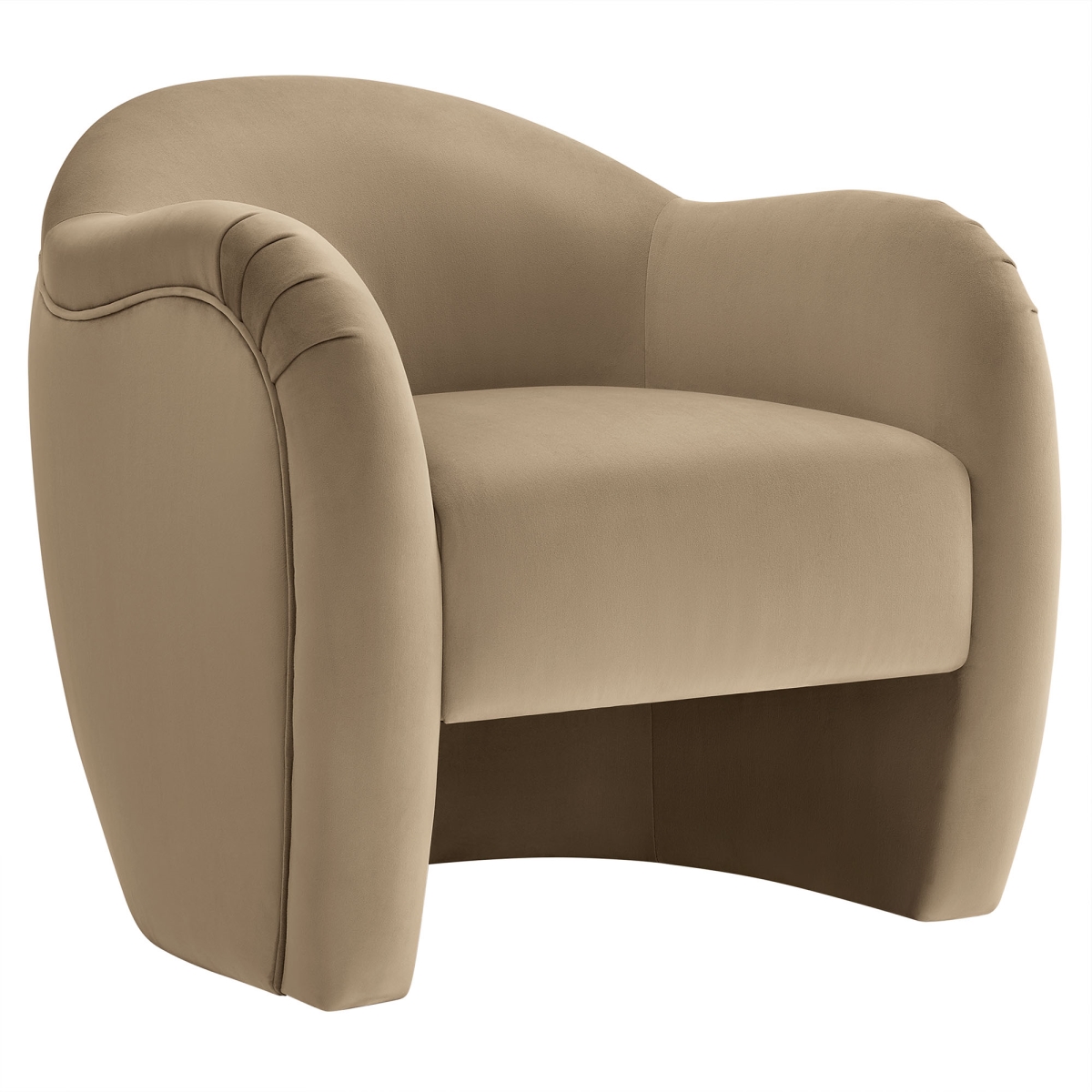 EEI-7074-TAU Compose Performance Velvet Accent Chair, Taupe