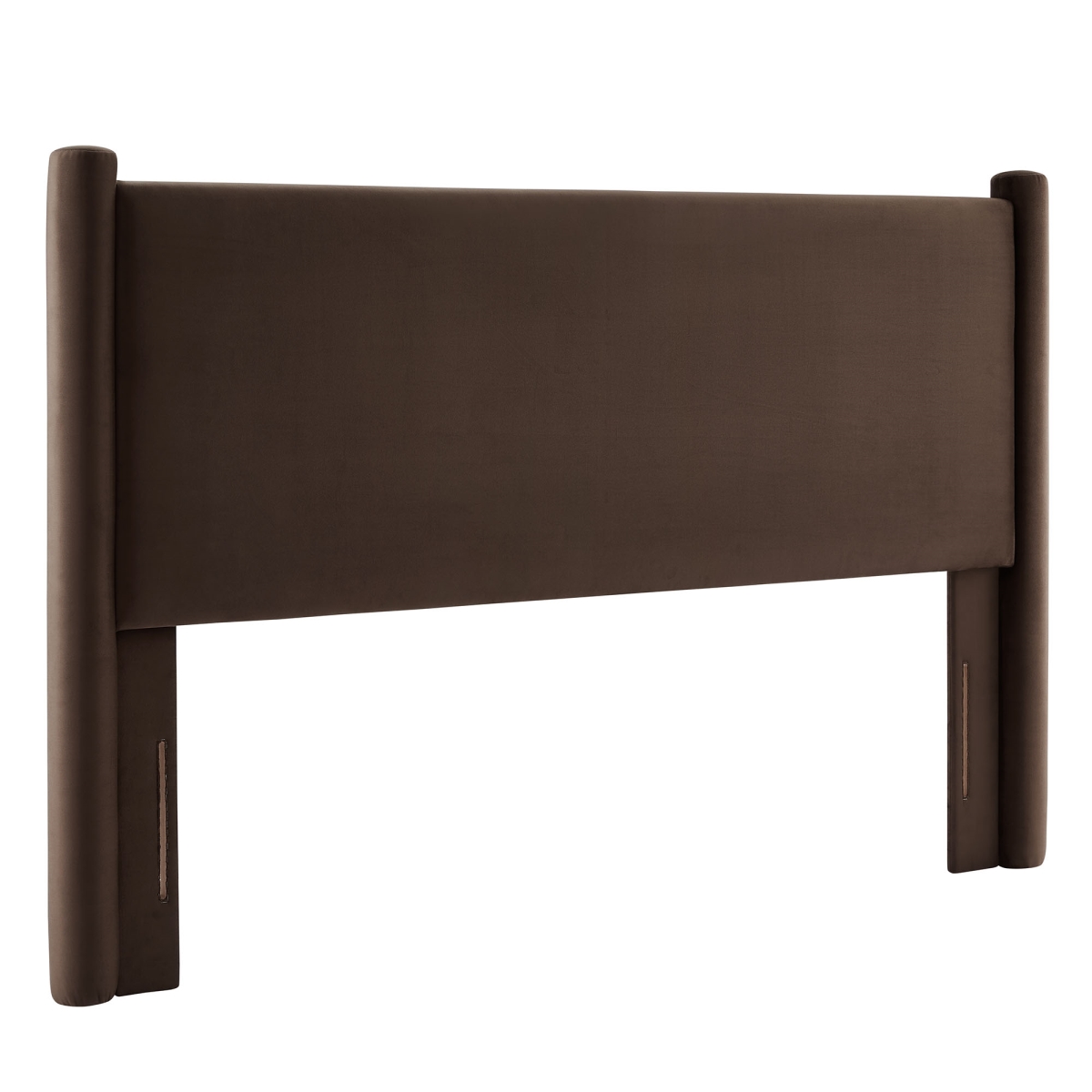 MOD-7178-CHB Rael Performance Velvet Headboard, Chocolate Brown - Full Size