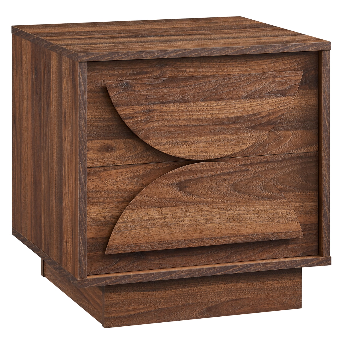Picture of Modway Furniture MOD-7162-WAL 17.8 x 19.8 x 20 in. 2 Drawer Bulwark Nightstand - Walnut