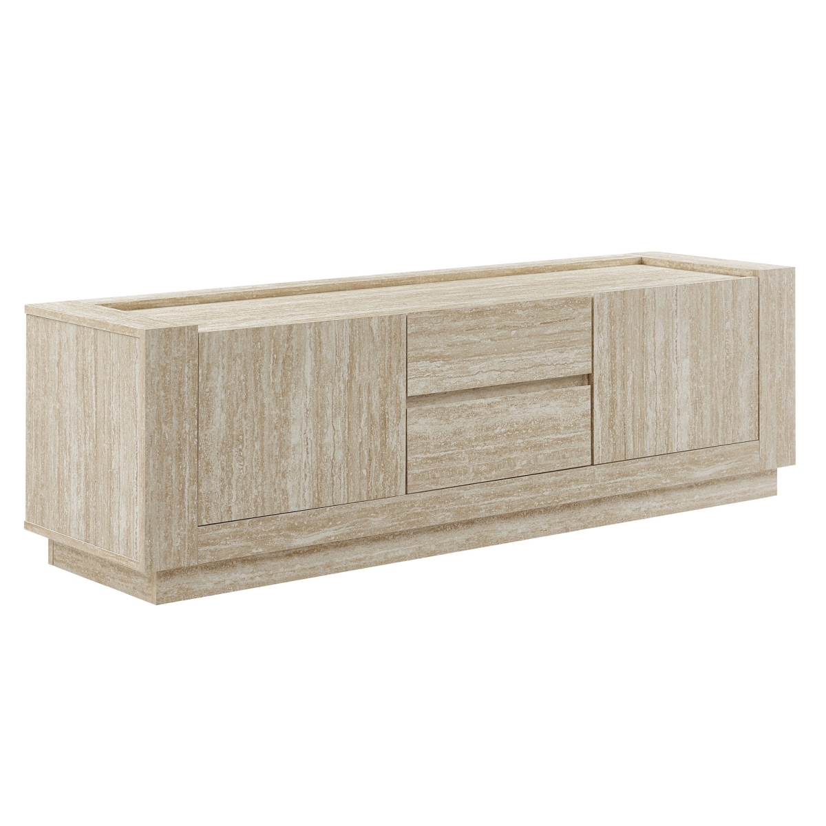EEI-6907-TRA 59 in. Hollis TV Stand, Travertine