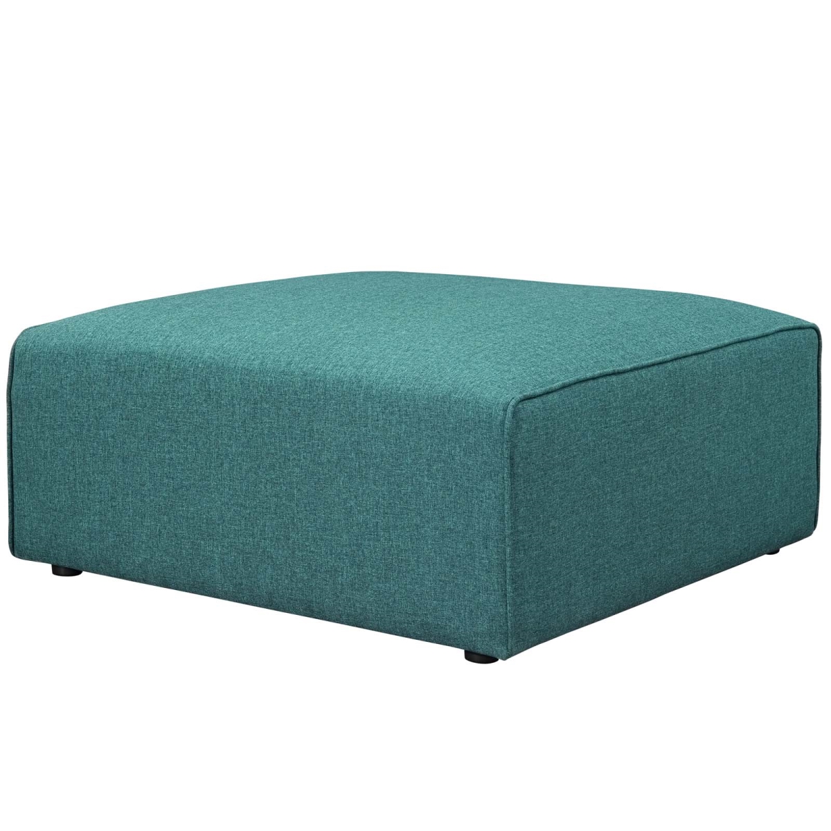 Modway  15.5 H x 37 W x 37 D in. Mingle Fabric Ottoman, Teal