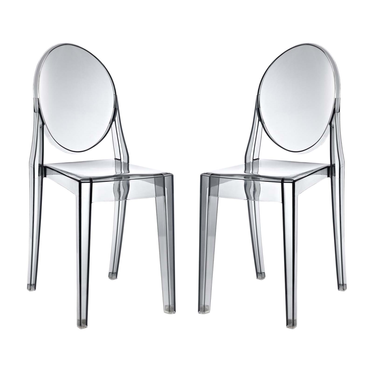 Modway  Casper Dining Chairs - Smoke - Set of 2