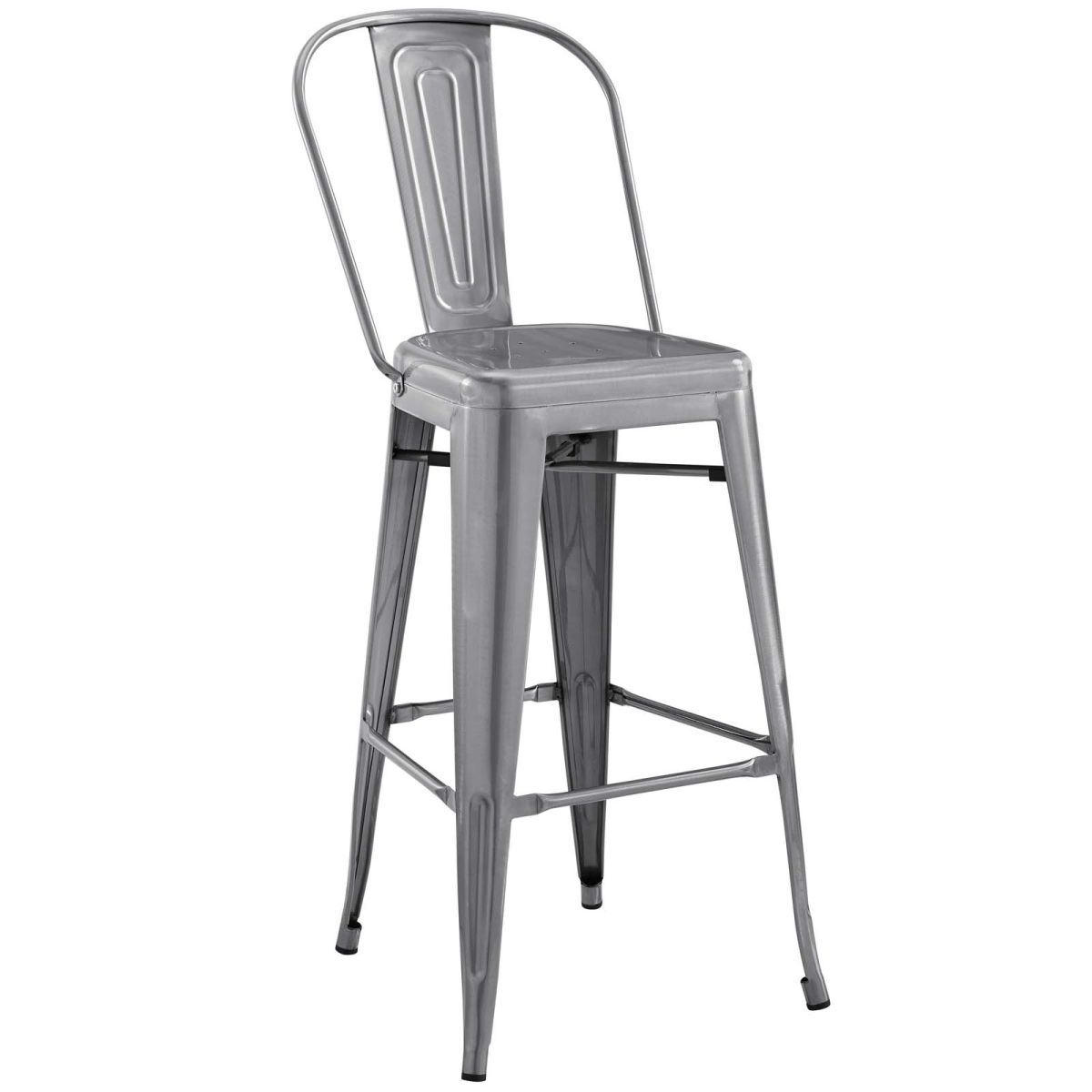 Picture of Modway EEI-2813-GME Promenade Bar Side Stool&#44; Gunmetal