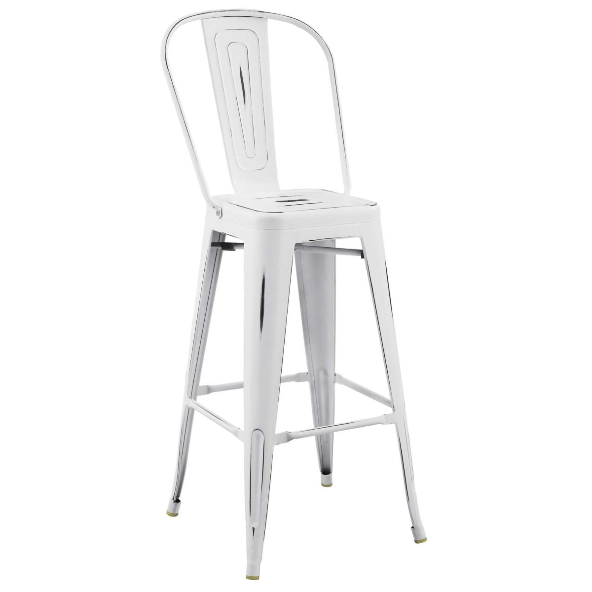 Picture of Modway EEI-2815-WHI Promenade Metal Bar Side Stool, White