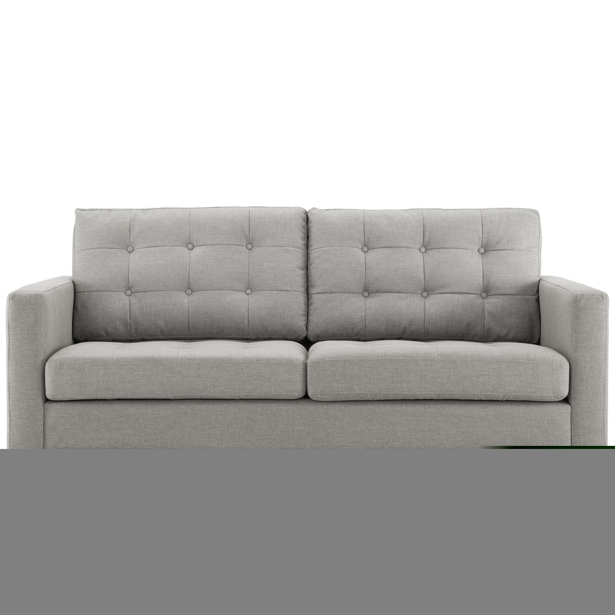Modway EEI-1547-LGR Empress Upholstered Loveseat, Light Gray