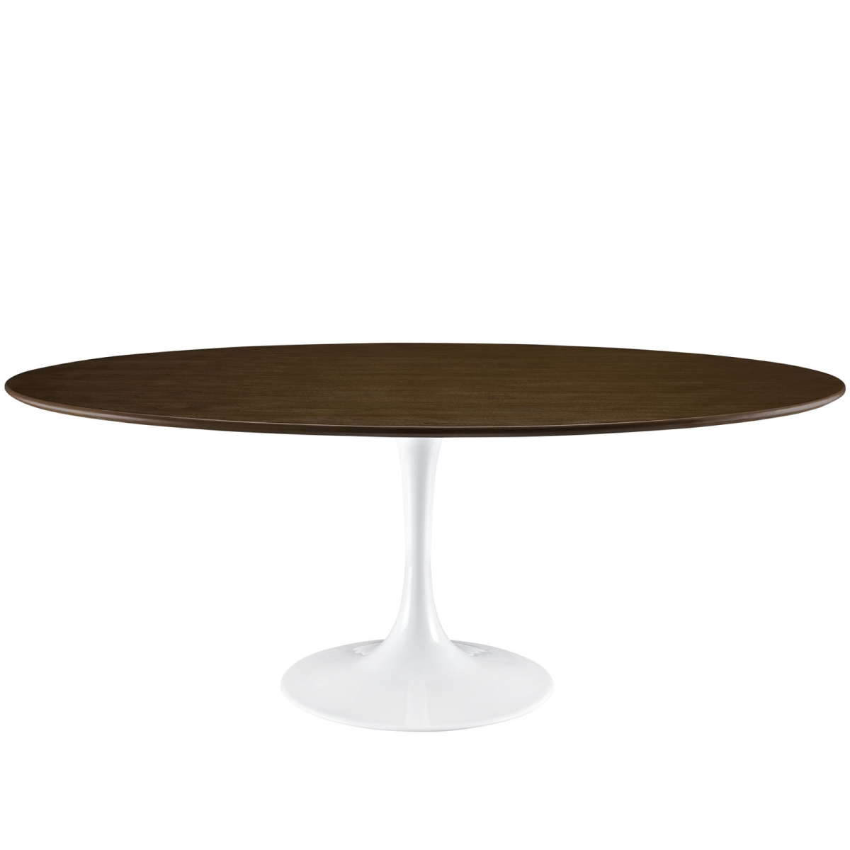 Modway EEI-1661-WAL 78 in. Lippa Oval Wood Dining Table, Walnut