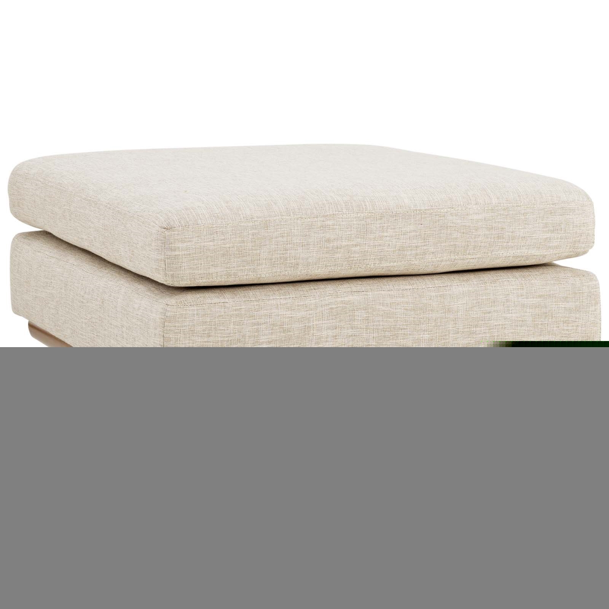 Modway EEI-1797-BEI Engage Upholstered Fabric Ottoman, Beige