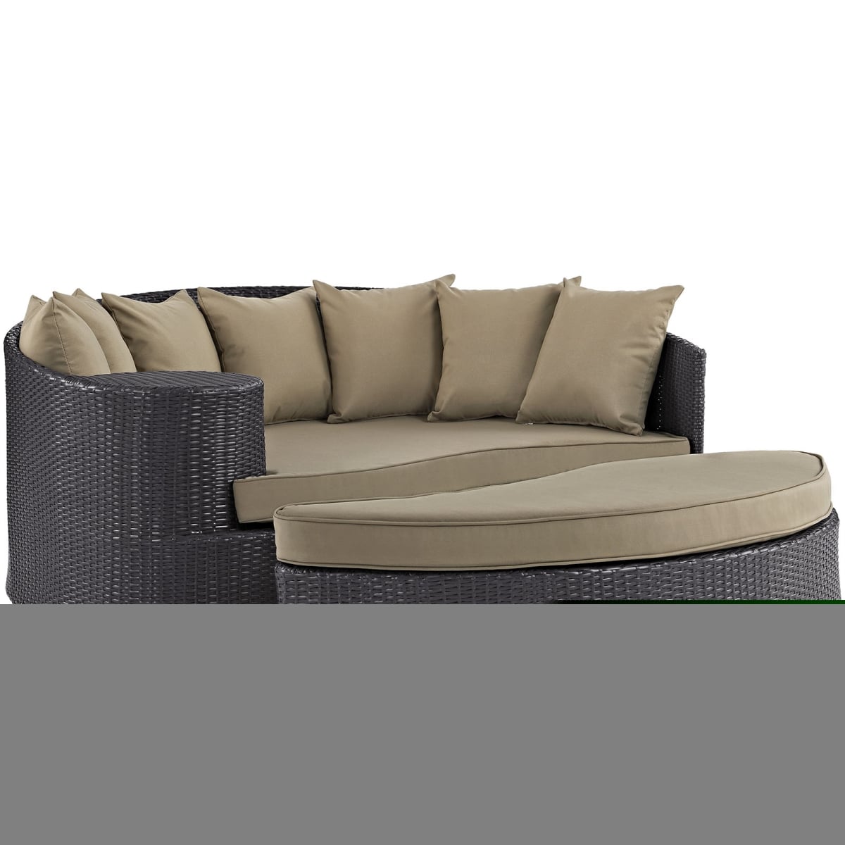 Modway EEI-2176-EXP-MOC Convene Outdoor Patio Daybed, Espresso Mocha