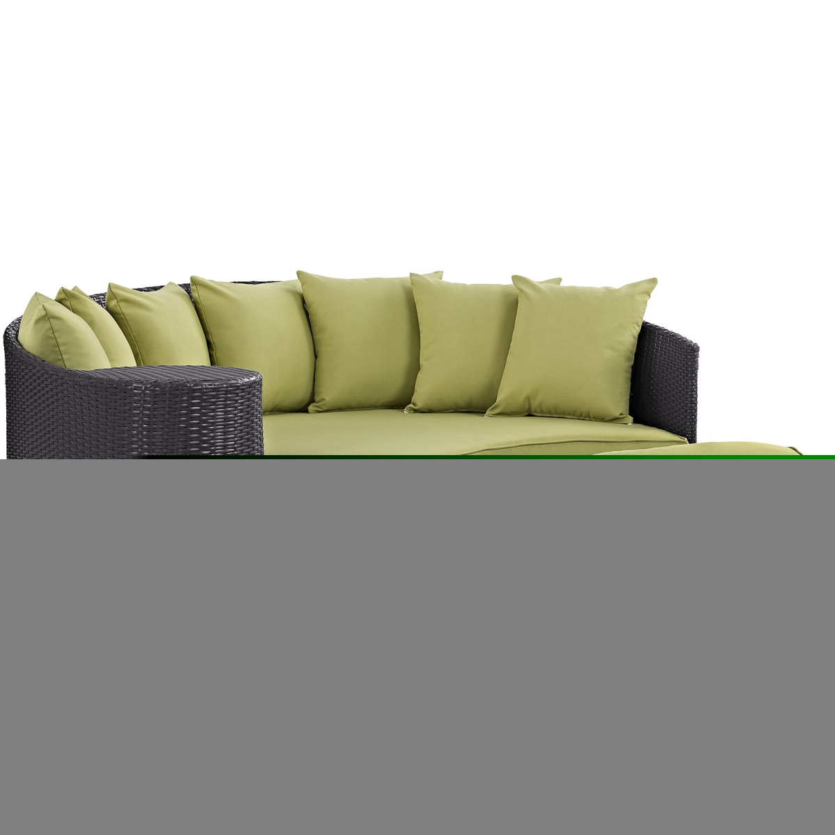 Modway EEI-2176-EXP-PER Convene Outdoor Patio Daybed, Espresso Peridot