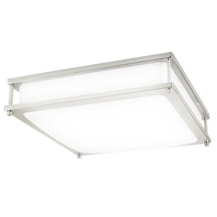Picture of Efficient Lighting EL-825SQ Modern 1-Light 15W Integrated LED Interior Enclosed Ceiling Mount  Brushed Nickel