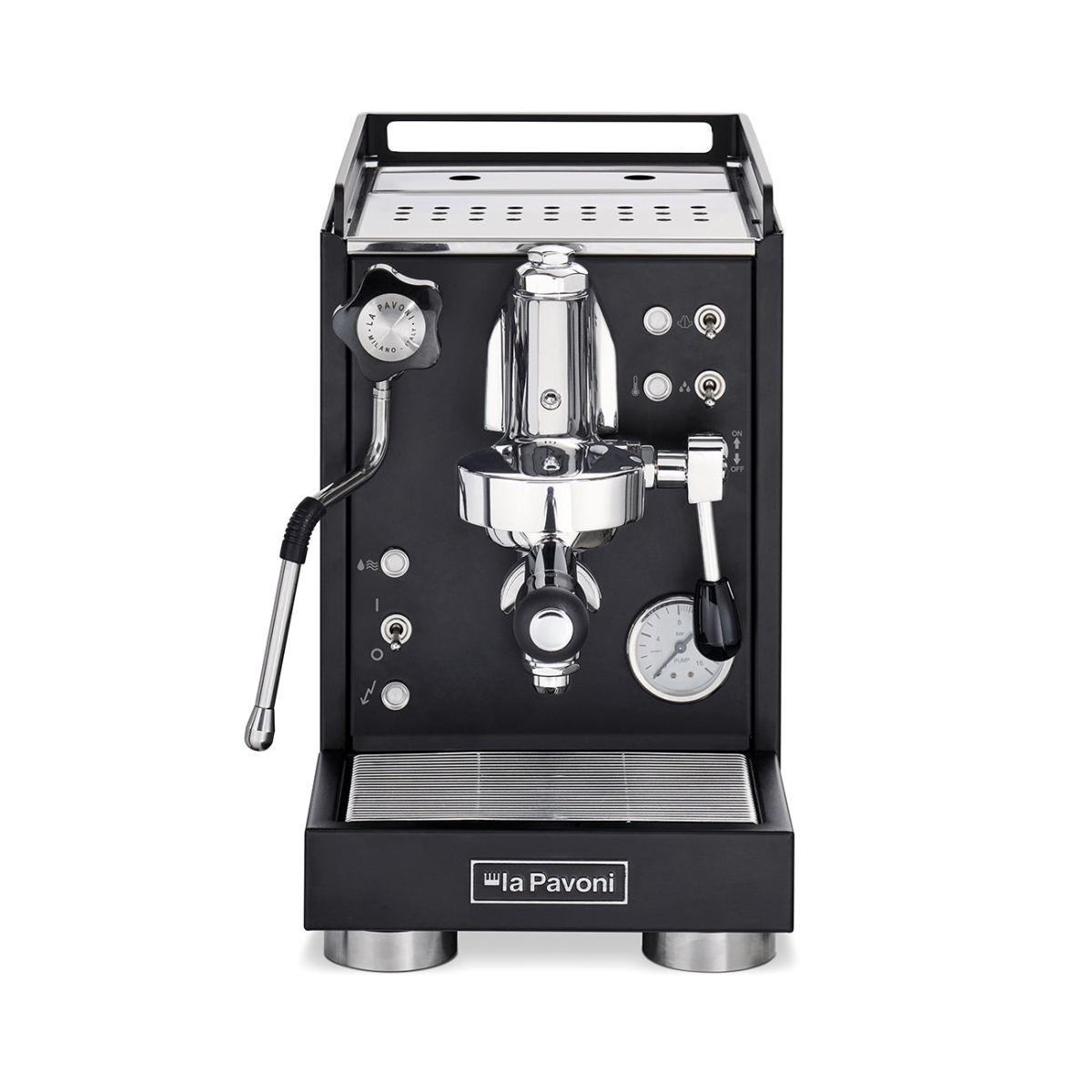 Picture of La Pavoni LPSMCB01US Mini Cellini Coffee Machine - Black