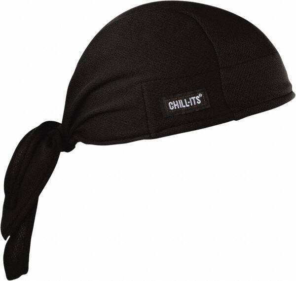 Cooling Terry Cloth Tie Hat, Black