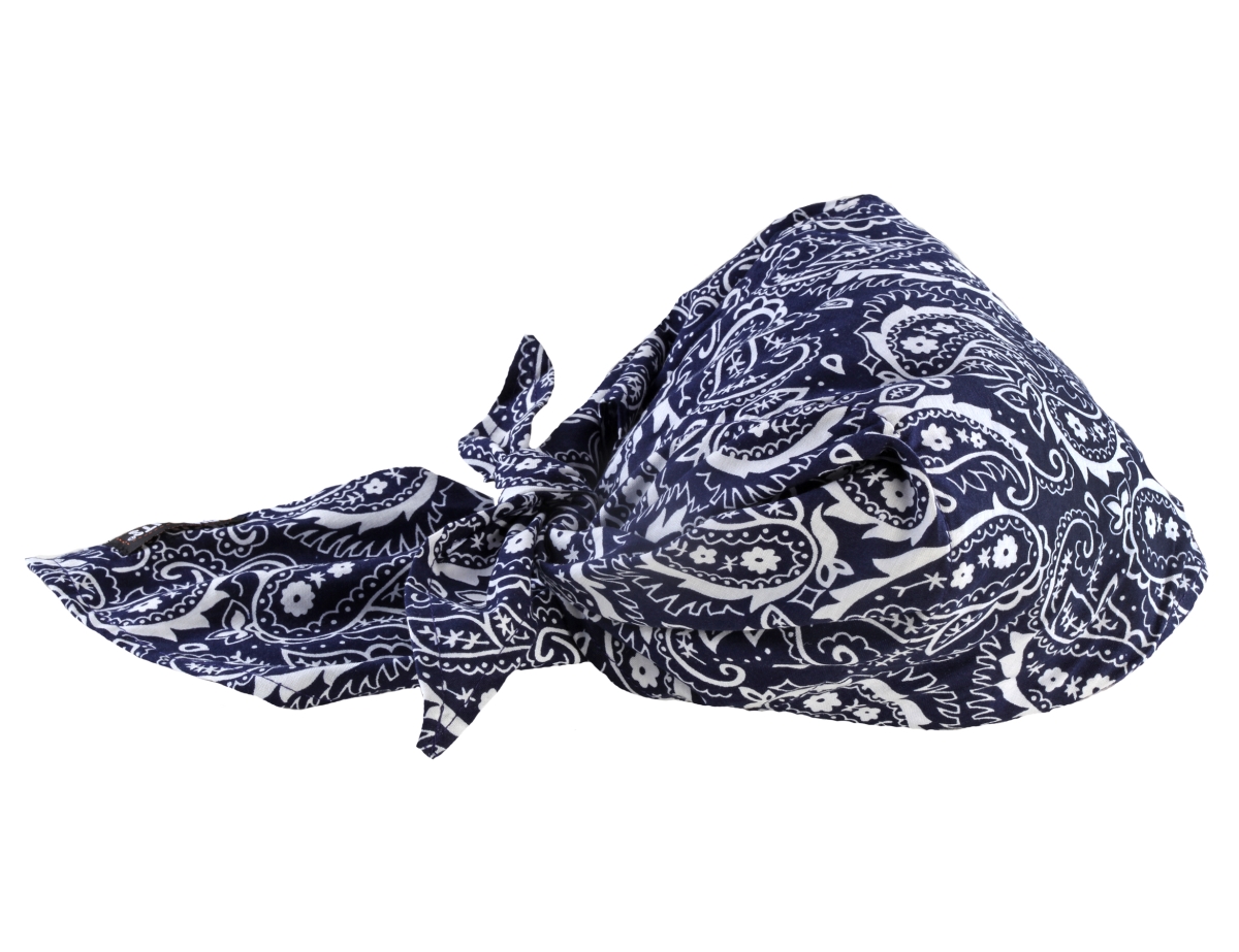 Evaporative Cooling Triangle Hat with Cooling Towel, Navy Western