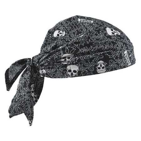Evaporative Cooling Triangle Hat with Cooling Towel, Skulls