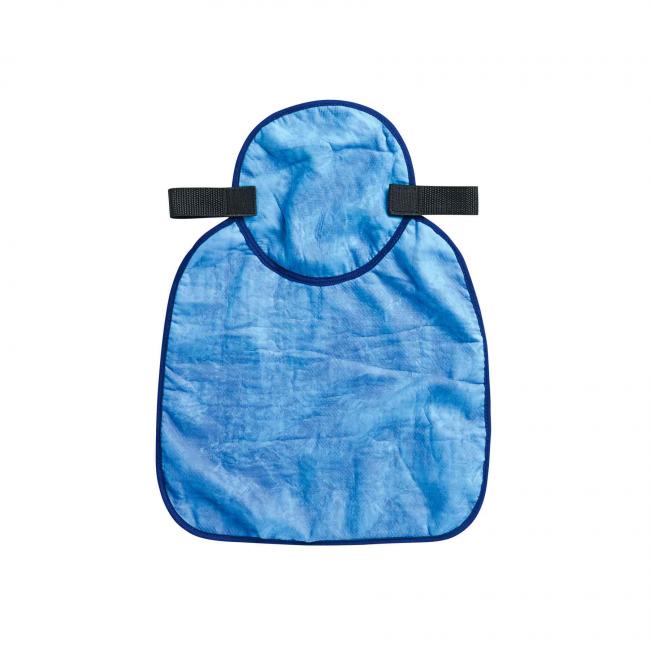 Evaporative Cooling Hard Hat Neck Shade with Cooling Towel, Blue