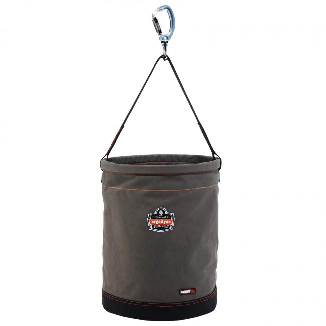Picture of Arsenal 14945 Swiveling Carabiner Canvas Hoist Bucket&#44; Gray - Extra Large