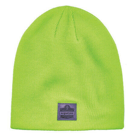 9.25 x 8.5 in. Rib Knit Beanie, Lime